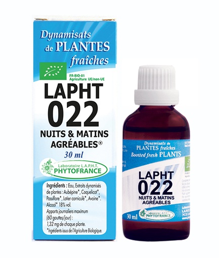 Lapht  022 Nuits et Matins Agréables PHYTOFRANCE