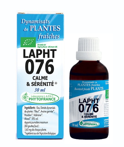 Lapht 076 Calme et Sérénité PHYTOFRANCE