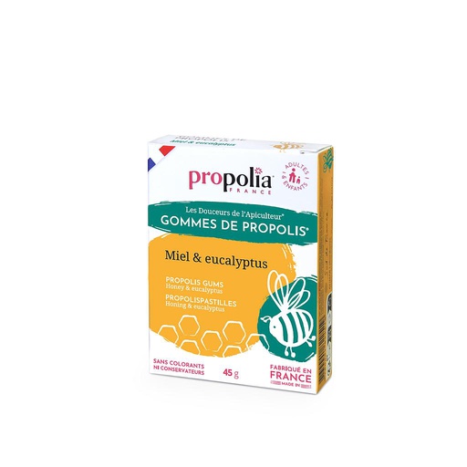Gommes Propolis Miel Eucalyptus PROPOLIA