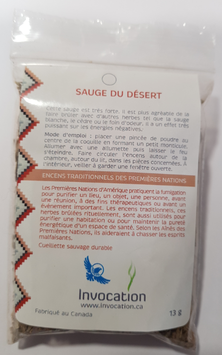 Sauge Du Desert Feuilles INVOCATION